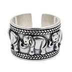 Bague "Éléphant" en Argent | Bagues | pierre naturelle bijoux