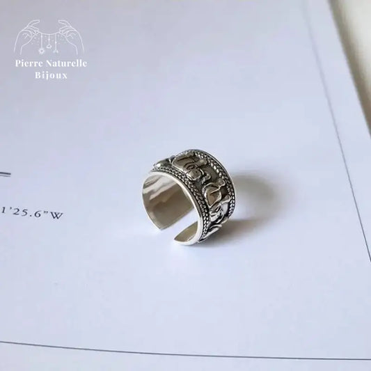Bague "Éléphant" en Argent | Bagues | pierre naturelle bijoux