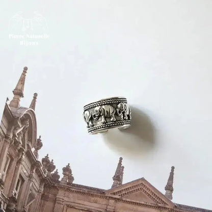 Bague "Éléphant" en Argent | Bagues | pierre naturelle bijoux