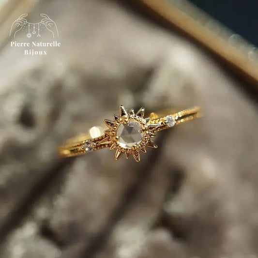 Bague en Cristal de roche | Bagues | pierre naturelle bijoux