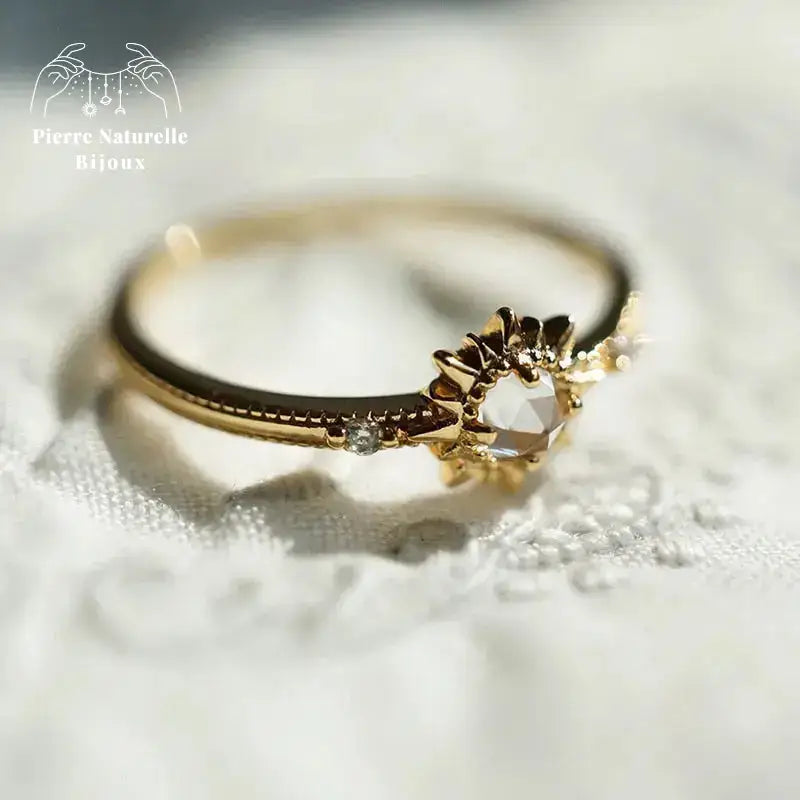 Bague en Cristal de roche | Bagues | pierre naturelle bijoux