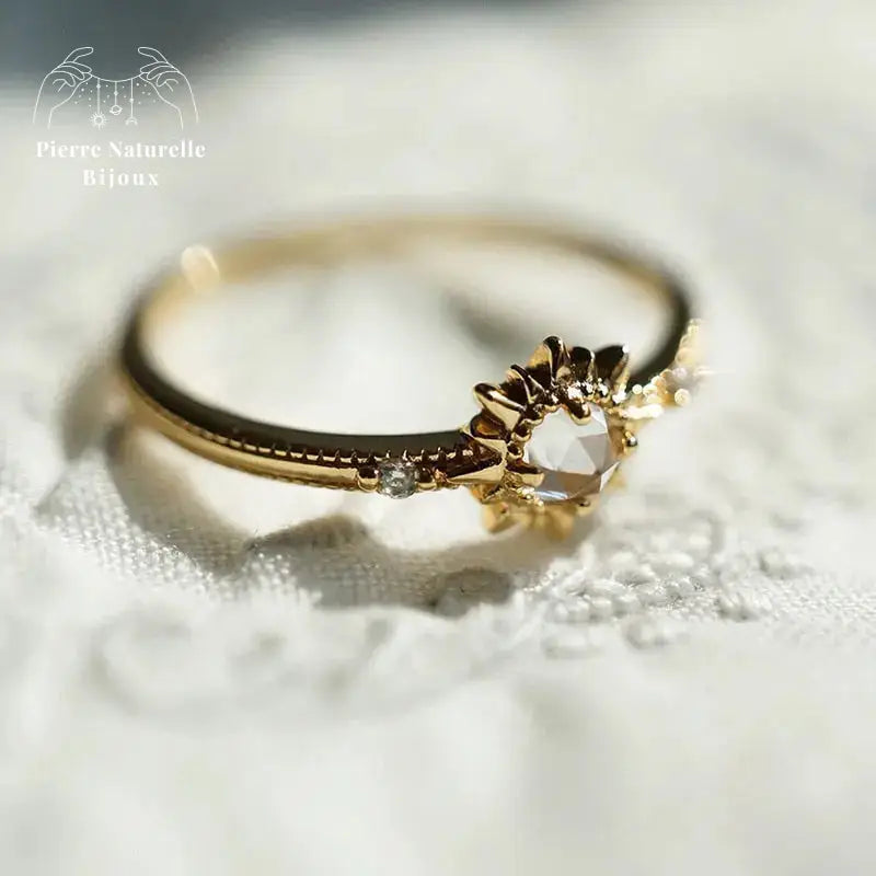 Bague en Cristal de roche | Bagues | pierre naturelle bijoux