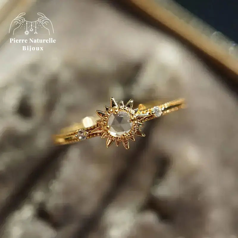 Bague en Cristal de roche | Bagues | pierre naturelle bijoux