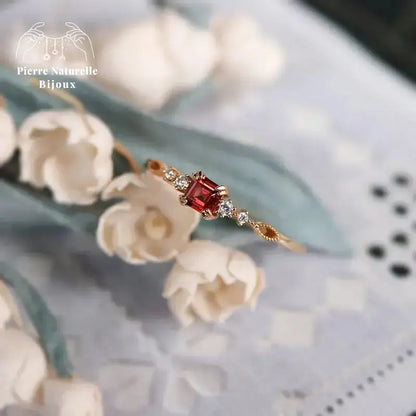 Bague en Grenat | Bagues | pierre naturelle bijoux