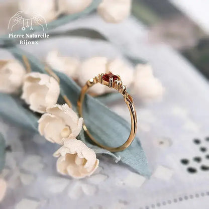Bague en Grenat | Bagues | pierre naturelle bijoux