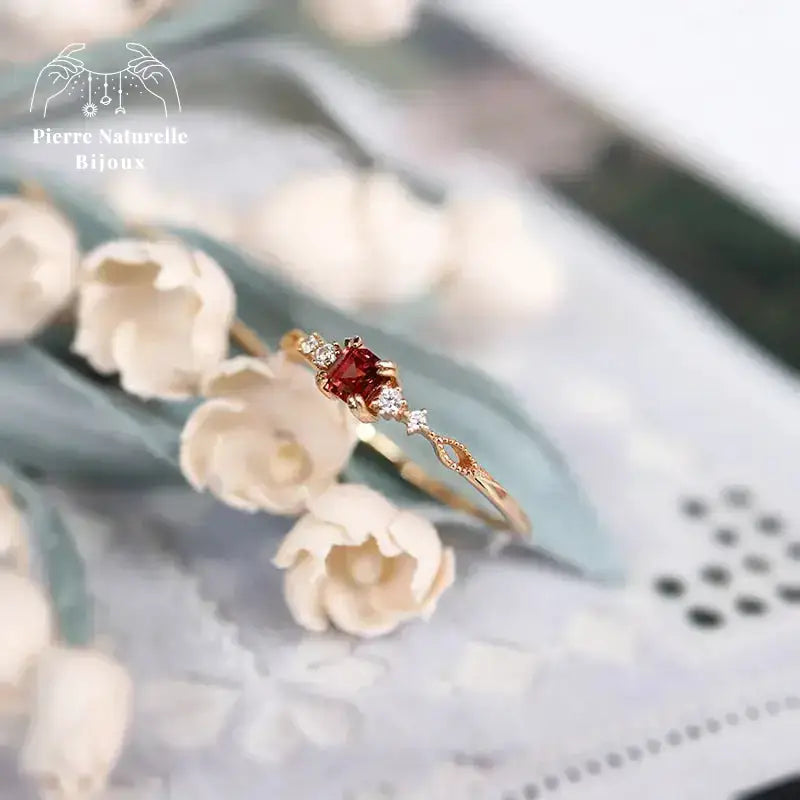Bague en Grenat | Bagues | pierre naturelle bijoux