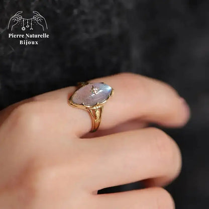 Bague "Athéna" en Labradorite | Bagues | pierre naturelle bijoux