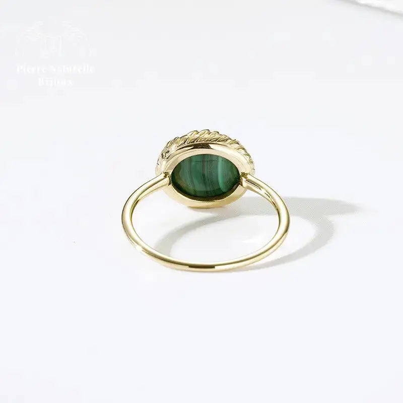 Bague en Labradorite et Malachite | Bagues | pierre naturelle bijoux