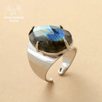 Bague "Intensité" en Labradorite | Bagues | pierre naturelle bijoux