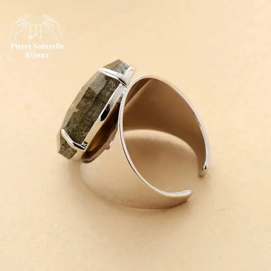 Bague "Intensité" en Labradorite | Bagues | pierre naturelle bijoux