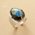 Bague "Intensité" en Labradorite | Bagues | pierre naturelle bijoux