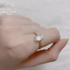 Bague en Pierre de lune | Bagues | pierre naturelle bijoux