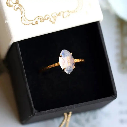 Bague en Pierre de lune | Bagues | pierre naturelle bijoux