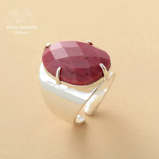 Bague "Réconciliation" en Rhodonite | Bagues | pierre naturelle bijoux