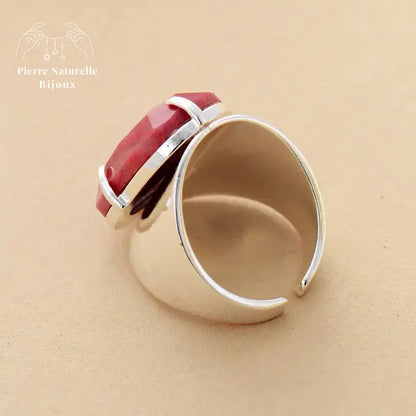 Bague "Réconciliation" en Rhodonite | Bagues | pierre naturelle bijoux