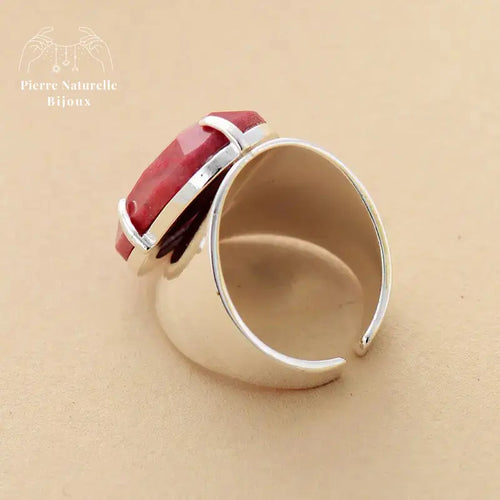 Bague "Réconciliation" en Rhodonite | Bagues | pierre naturelle bijoux