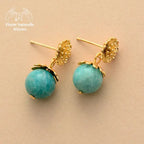 Boucles d'oreilles "Tiamat" en Amazonite | Boucles d'Oreilles | pierre naturelle bijoux