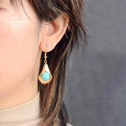 Boucles d'oreilles "Tranquillité" en Amazonite | Boucles d'Oreilles | pierre naturelle bijoux