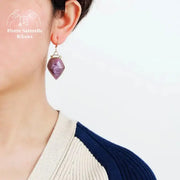 Boucles d'oreilles en Améthyste | Boucles d'Oreilles | pierre naturelle bijoux