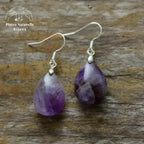 Boucles d'oreilles "Élévation" en Améthyste | Boucles d'Oreilles | pierre naturelle bijoux