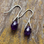 Boucles d'oreilles "Préservation" en Améthyste | Boucles d'Oreilles | pierre naturelle bijoux