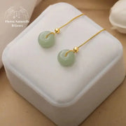 Boucles d'oreilles en Jade | Boucles d'Oreilles | pierre naturelle bijoux