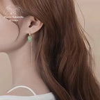 Boucles d'oreilles en Jade | Boucles d'Oreilles | pierre naturelle bijoux
