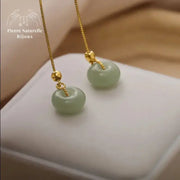 Boucles d'oreilles en Jade | Boucles d'Oreilles | pierre naturelle bijoux