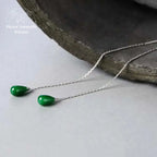 Boucles d'oreilles "Ambition" en Jade | Boucles d'Oreilles | pierre naturelle bijoux