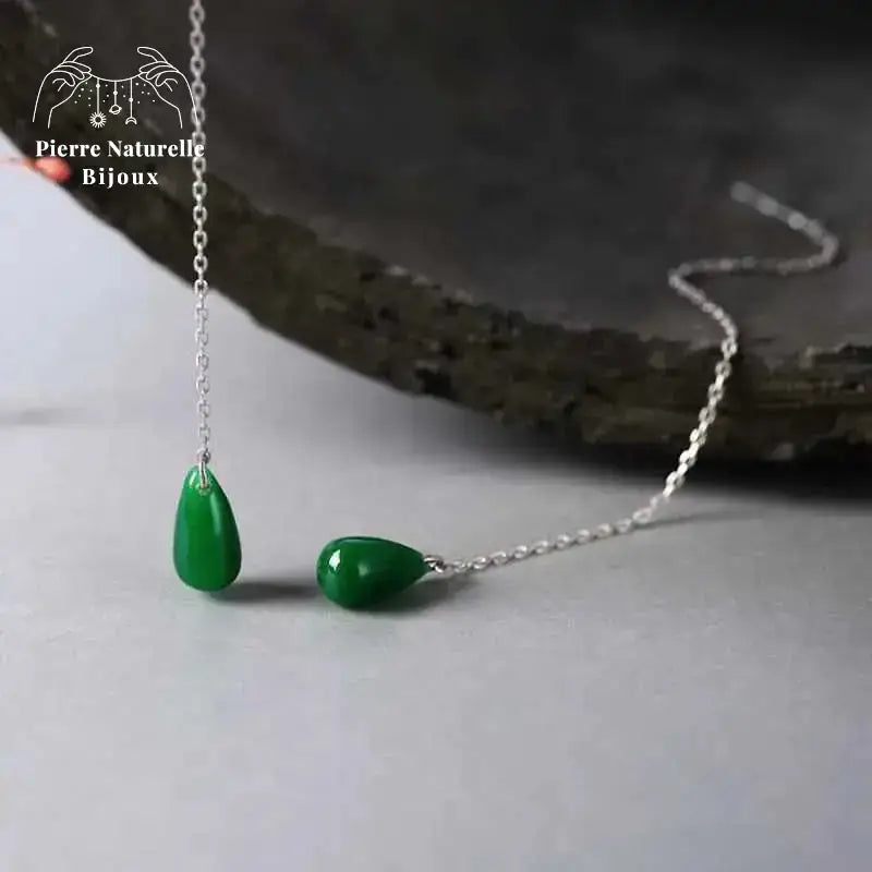 Boucles d'oreilles "Ambition" en Jade | Boucles d'Oreilles | pierre naturelle bijoux
