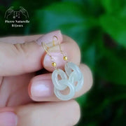 Boucles d'oreilles "Eole" en Jade | Boucles d'Oreilles | pierre naturelle bijoux