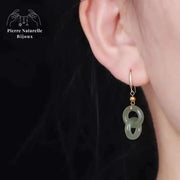 Boucles d'oreilles "Eole" en Jade | Boucles d'Oreilles | pierre naturelle bijoux