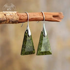 Boucles d'oreilles "Goutte d'eau" en Jaspe