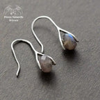 Boucles d'oreilles "Créativité" en Labradorite | Boucles d'Oreilles | pierre naturelle bijoux