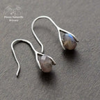 Boucles d'oreilles "Créativité" en Labradorite | Boucles d'Oreilles | pierre naturelle bijoux