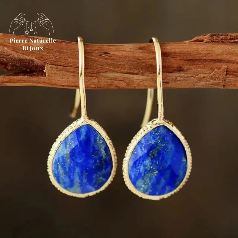 Boucles d'oreilles "Elba" en Lapis-lazuli