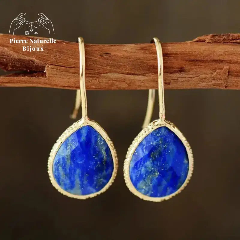 Boucles d'oreilles "Elba" en Lapis-lazuli