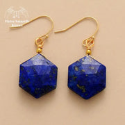 Boucles d'oreilles "Fides" en Lapis-lazuli | Boucles d'Oreilles | pierre naturelle bijoux