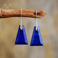 Boucles d'oreilles "Goutte d'eau" en Lapis-lazuli