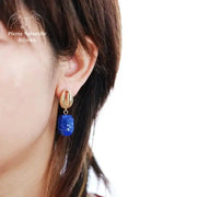 Boucles d'oreilles "Noblesse" en Lapis-lazuli | Boucles d'Oreilles | pierre naturelle bijoux