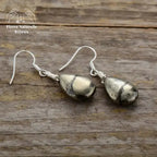 Boucles d'oreilles "Créatif" en Pyrite | Boucles d'Oreilles | pierre naturelle bijoux