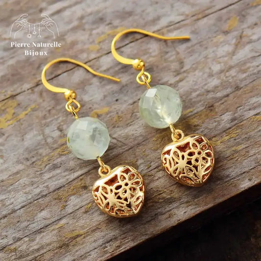 Boucles d'oreilles "Innocence" en Quartz