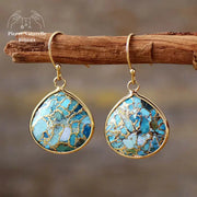 Boucles d'oreilles "Calläis" en Turquoise