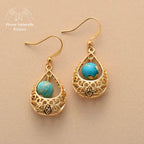 Boucles d'oreilles "Épanouissement" en Turquoise