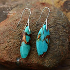 Boucles d'oreilles "Générosité" en Turquoise | Boucles d'Oreilles | pierre naturelle bijoux