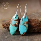 Boucles d'oreilles "Générosité" en Turquoise | Boucles d'Oreilles | pierre naturelle bijoux