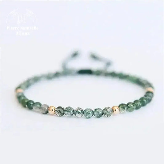 Bracelet en Agate mousse | Bracelets | pierre naturelle bijoux