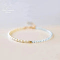 Bracelet en Aigue-Marine et perle d'eau douce | Bracelets | pierre naturelle bijoux