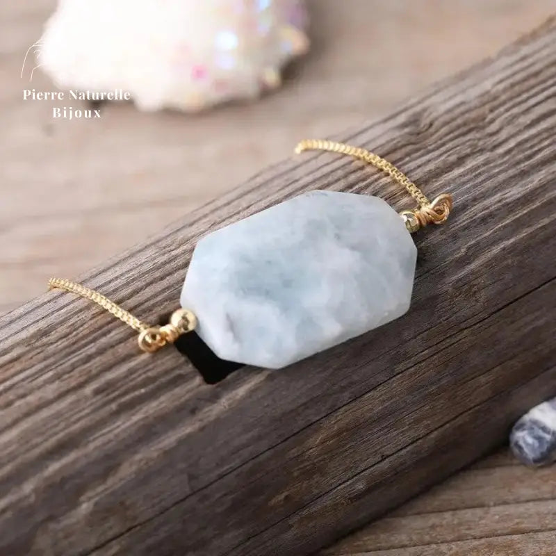 Bracelet "Fidélité" en Aigue-marine | Bracelets | pierre naturelle bijoux