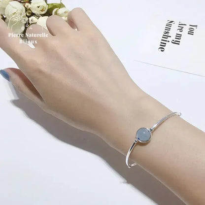 Bracelet "Rivage" en Aigue-marine | Bracelets | pierre naturelle bijoux
